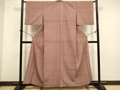 平和屋着物▽江戸小紋　単衣　家内安全　洗える着物　DABF5776du