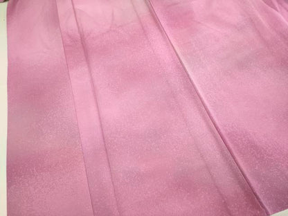 平和屋着物▽上質な小紋　単衣　作家物　霞文　暈し染め　正絹　逸品　DABF5779du