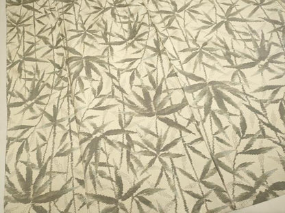 平和屋着物▽本場大島紬　単衣　笹竹文　正絹　逸品　DABF5785du