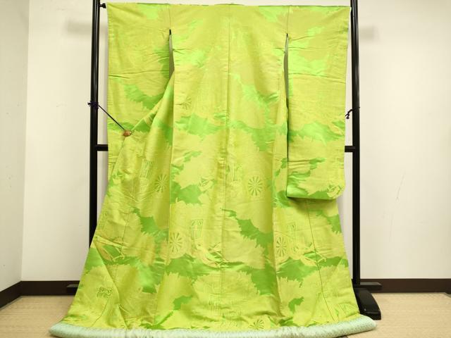 平和屋本店●色打掛　お引きずり　和装　婚礼　結婚式　花嫁　神社挙式　御所車松葉文　逸品　DABF5804du