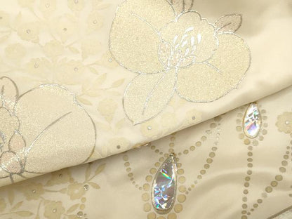 平和屋本店●色打掛　お引きずり　和装　婚礼　結婚式　花嫁　神社挙式　花束ね文　銀彩　十二単風　DABF5811du