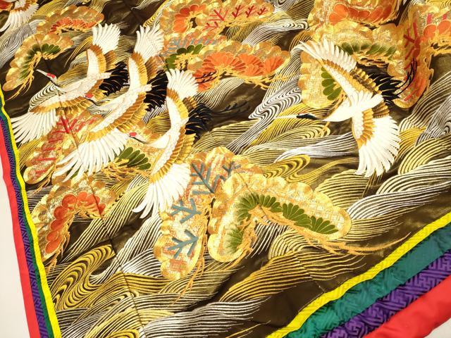 平和屋本店●色打掛 お引きずり 和装 婚礼 結婚式 花嫁 神社挙式 駒刺繍 総刺繍 立波飛鶴文 松竹梅 金銀糸 十二単風 逸品 DABF5820du