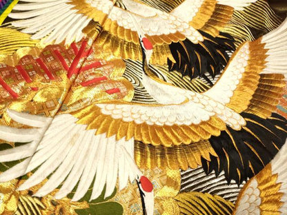 平和屋本店●色打掛 お引きずり 和装 婚礼 結婚式 花嫁 神社挙式 駒刺繍 総刺繍 立波飛鶴文 松竹梅 金銀糸 十二単風 逸品 DABF5820du
