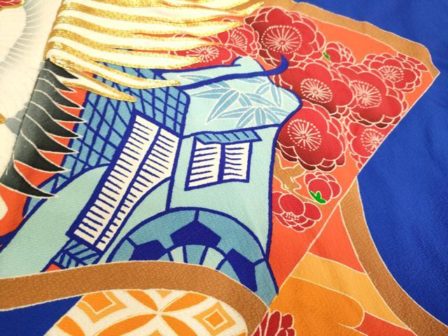 平和屋本店●色打掛　お引きずり　和装　婚礼　結婚式　花嫁　神社挙式　駒刺繍　絵巻御所車飛鶴花文　逸品　DABF5821du