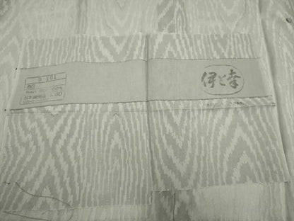 平和屋着物▽道行コート　スリーシーズン　春夏秋　塵除け　杢目文紗　茶鼠色　伊と幸　反端付き　ロング丈　正絹　逸品　DABF5828du
