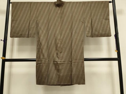 平和屋着物▽道中着　スリーシーズン　春夏秋　塵除け　紗　霞文　ロング丈　正絹　逸品　DABF5830du
