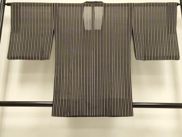 平和屋着物▽道行コート　スリーシーズン　春夏秋　塵除け　紗紬　間道　正絹　逸品　DABF5831du