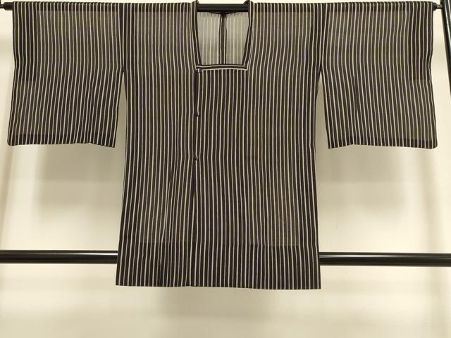 平和屋着物▽道行コート　スリーシーズン　春夏秋　塵除け　紗紬　間道　正絹　逸品　DABF5831du