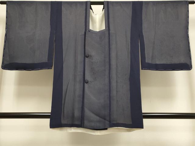 平和屋着物▽道行コート　スリーシーズン　春夏秋　塵除け　無双　紗袷　紗×絽　手描き　草花文　正絹　逸品　未使用　DABF5833du