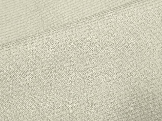 平和屋着物▽上質な色無地　単衣　作家物　草木染　横段地紋　茶鼠色　正絹　逸品　未使用　DABF5842du