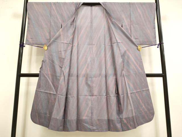 平和屋着物▽道行コート　スリーシーズン　春夏秋　塵除け　霞文　伊勢丹扱い　ロング丈　正絹　逸品　DABF5845du