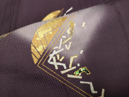 平和屋着物▽訪問着　単衣　螺鈿　箔散らし文　暈し染め　金彩　正絹　逸品　DABF5850du