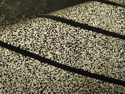 平和屋着物▽訪問着　単衣　霞文　黒地　金彩　洗える着物　DABF5851du