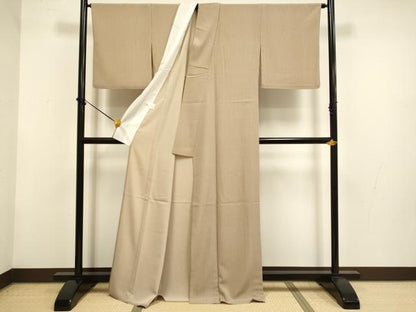 平和屋着物▽小紋　単衣　縞　さんび謹製　洗える着物　DABF5853du