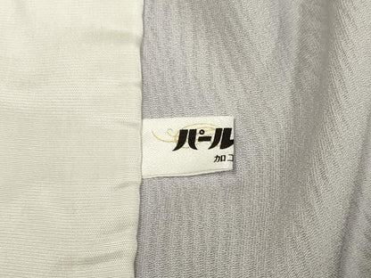 平和屋着物▽上質な色無地　単衣　灰梅色　正絹　逸品　DABF5855du