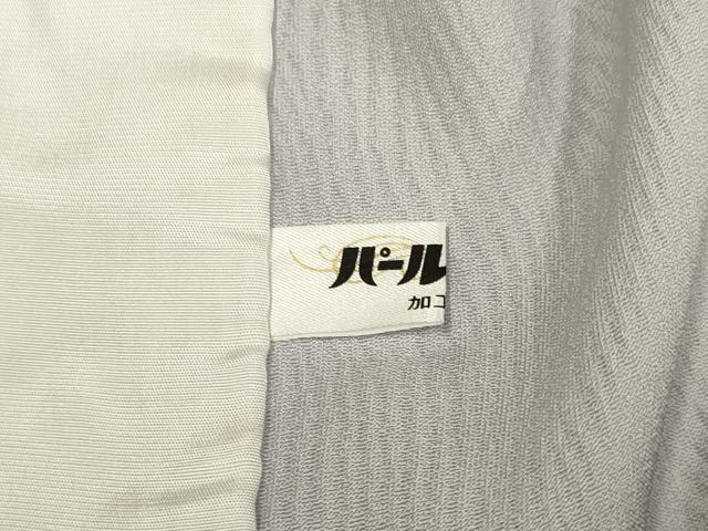 平和屋着物▽上質な色無地　単衣　灰梅色　正絹　逸品　DABF5855du