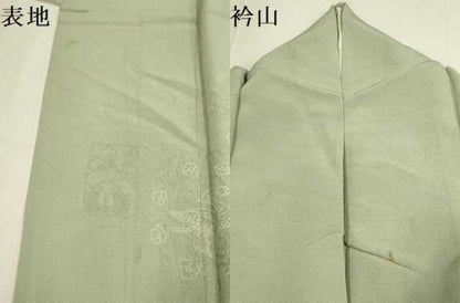 平和屋着物▽中国三大刺繍　スワトウ刺繍　汕頭刺繍　相良刺繍　総刺繍　無地絵羽訪問着　単衣　花鳥文　正絹　逸品　DABF5858du