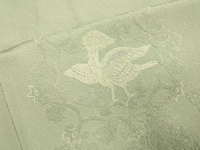 平和屋着物▽中国三大刺繍　スワトウ刺繍　汕頭刺繍　相良刺繍　総刺繍　無地絵羽訪問着　単衣　花鳥文　正絹　逸品　DABF5858du