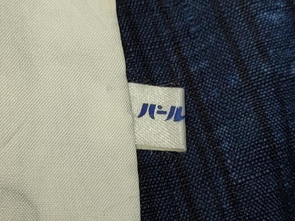 平和屋着物▽上質な紬　単衣　杢目絞り　横段文　正絹　逸品　DABF5863du