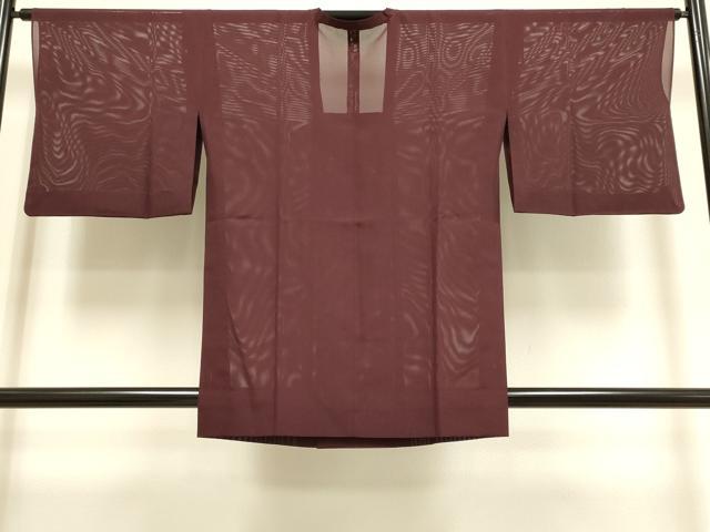 平和屋着物▽道行コート　二部式　スリーシーズン　春夏秋　塵除け　絽　バーガンディー色　洗える着物　DABF5867du