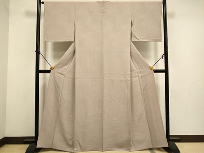 平和屋着物▽上質な色無地　単衣　洗柿色　正絹　逸品　未使用　DABF5873du