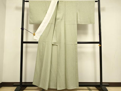 平和屋着物▽上質な色無地　単衣　利休茶色　ほていや扱い　正絹　逸品　未使用　DABF5876du