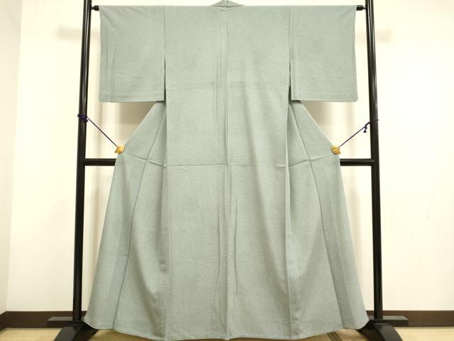 平和屋着物▽江戸小紋　単衣　寄せ小紋柄　両面染め　洗える着物　DABF5895du