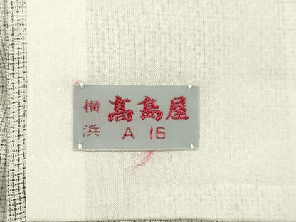 平和屋着物▽小紋　単衣　霞文　さんび謹製　高島屋扱い　DABF5896du