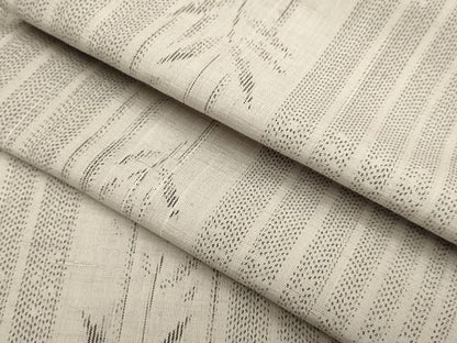 平和屋着物▽上質な紬　単衣　笹間道　正絹　逸品　DABF5901du
