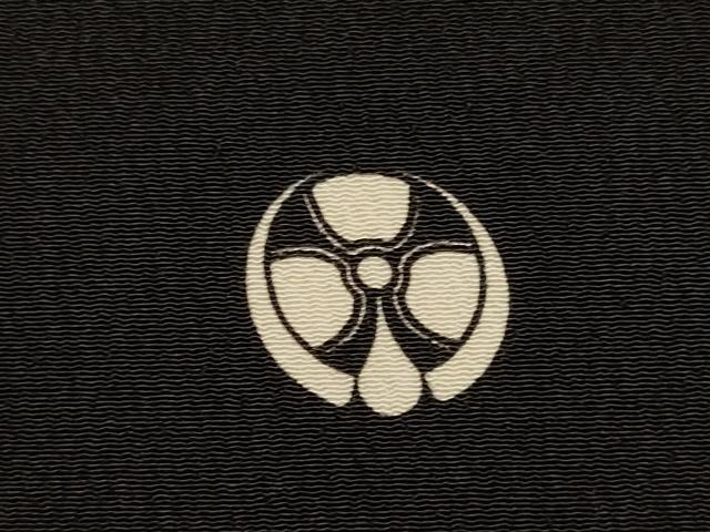平和屋着物▽黒留袖　単衣　飛鶴流水松文　金彩　洗える着物　DABF5911du
