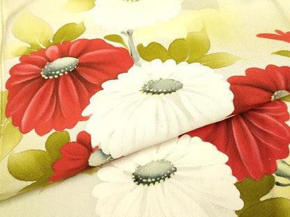 平和屋着物▽訪問着　単衣　枝花文　暈し染め　正絹　逸品　DABF5921du