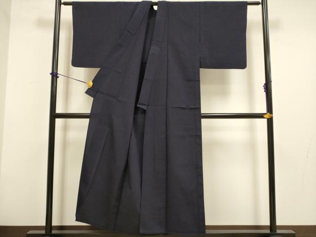 平和屋着物▽小紋　単衣　霞文　洗える着物　DABF5925du