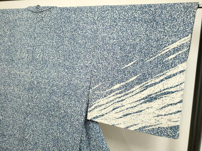 平和屋着物▽訪問着　単衣　霞文　たたき染め　正絹　逸品　DABF5928du