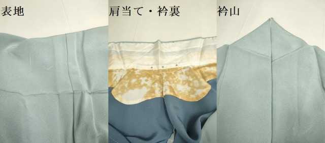 平和屋着物▽上質な色無地　単衣　蕎麦切色　正絹　逸品　DABF5929du