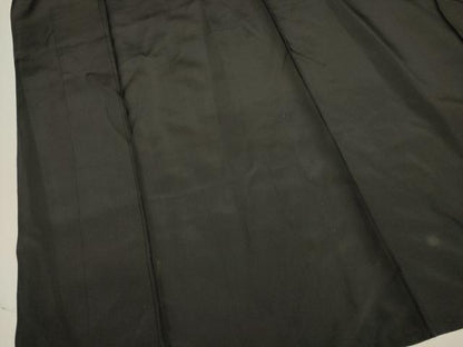 平和屋着物▽男性　黒紋付　単衣　正絹　逸品　DABF5930du