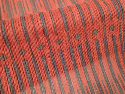 平和屋着物▽道行コート　スリーシーズン　春夏秋　塵除け　変わり間道　正絹　逸品　DABF5933du