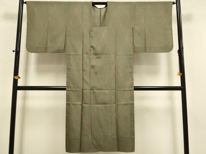 平和屋着物▽道行コート　スリーシーズン　春夏秋　塵除け　霞文　ロング丈　正絹　逸品　DABF5938du