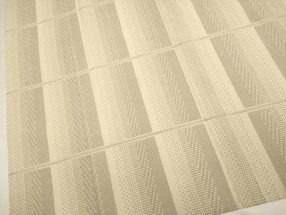平和屋着物▽本塩沢　単衣　110亀甲　格子　証紙付き　正絹　逸品　DABF5942du