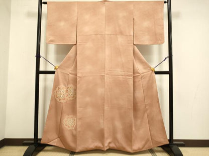 平和屋着物▼中国三大刺繍　相良刺繍　色留訪問着　正倉院花文　暈し染め　正絹　逸品　DABF5952du