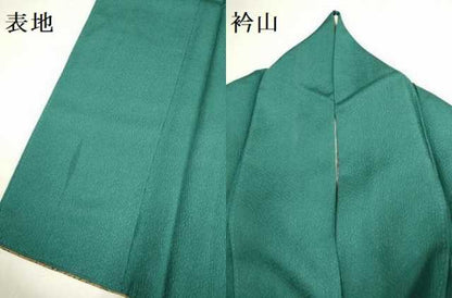 平和屋着物▼上質な色無地　虫襖色　正絹　逸品　DABF5971du