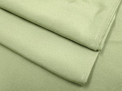 平和屋着物●上質な色無地　鶸茶色　正絹　逸品　未使用　DABF5989du