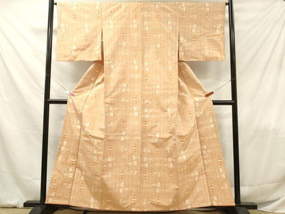 平和屋着物■上質な紬 琉球絣文様 正絹 逸品 DABF6021zy