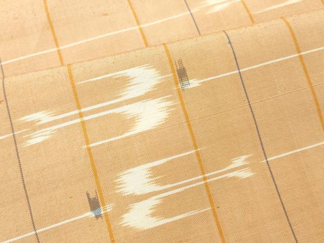 平和屋着物■上質な紬 琉球絣文様 正絹 逸品 DABF6021zy