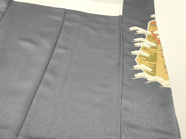 平和屋着物■訪問着 駒刺繍 切嵌め吉祥花松文 金彩 正絹 逸品 DABF6026zy