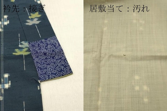 平和屋着物■上質な紬 胴抜き仕立て 花間道 正絹 逸品 DABF6029zy
