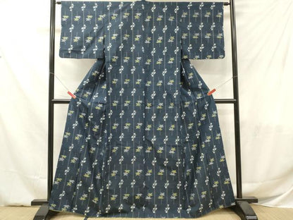 平和屋着物■上質な紬 胴抜き仕立て 花間道 正絹 逸品 DABF6029zy