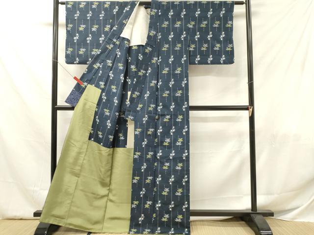平和屋着物■上質な紬 胴抜き仕立て 花間道 正絹 逸品 DABF6029zy