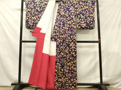 平和屋着物■上質な小紋 宝づくし花文 正絹 逸品 DABF6032zy