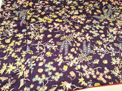 平和屋着物■上質な小紋 宝づくし花文 正絹 逸品 DABF6032zy