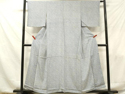 平和屋着物■上質な小紋　舞花文　正絹　逸品　DABF6066zy